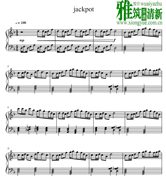 thefatrat  - jackpot钢琴谱