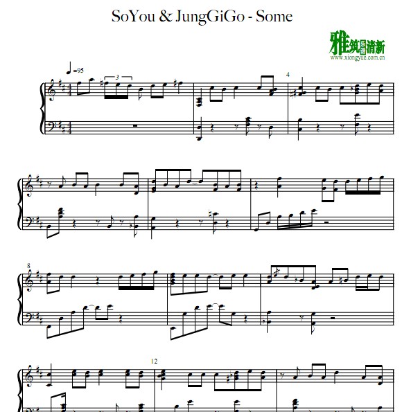 SoYou & JungGiGo - Some钢琴谱