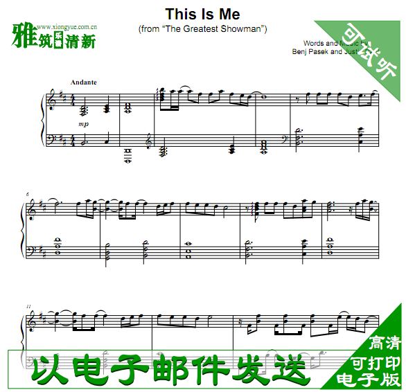 Francesco Parrino 弹奏 This Is Me钢琴谱