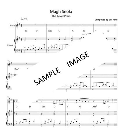 爱尔兰名曲 Magh seola (The Level Plain) 长笛钢琴合奏谱
