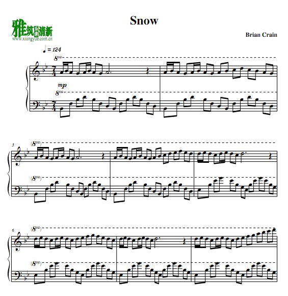 Brian Crain - Snow钢琴谱