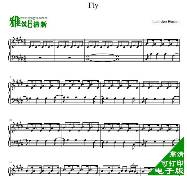 The Intouchables 电影不可触碰插曲 FLY钢琴谱