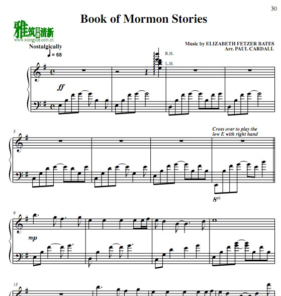 Paul Cardall - Book of Mormon Stories钢琴谱