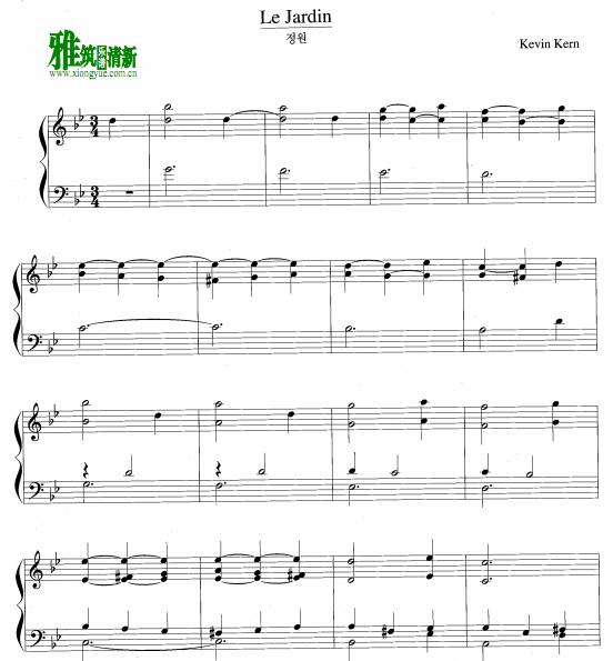 Kevin Kern - Le Jardin钢琴谱