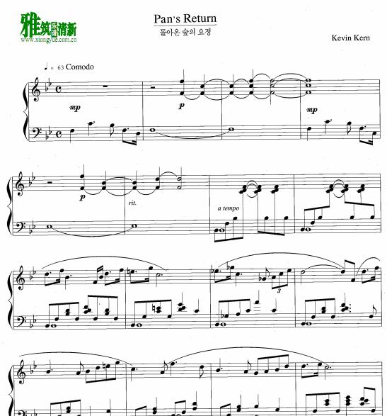 Kevin Kern - Pan's Return钢琴谱