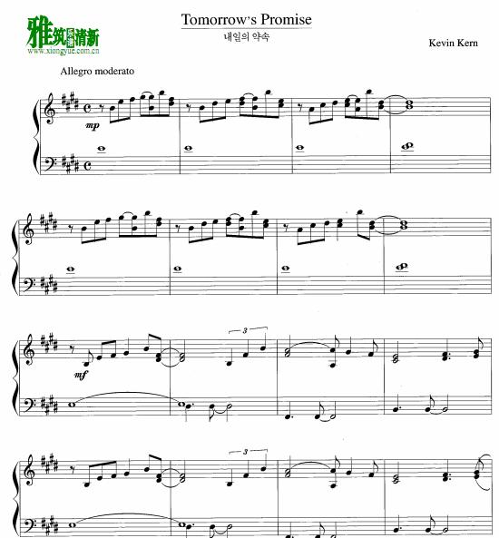 Kevin Kern - Tomorrow's Promise钢琴谱