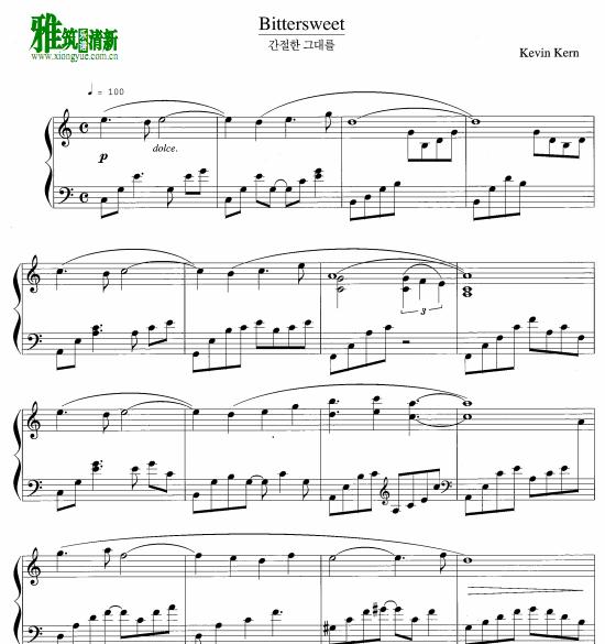 Kevin Kern - Bittersweet钢琴谱