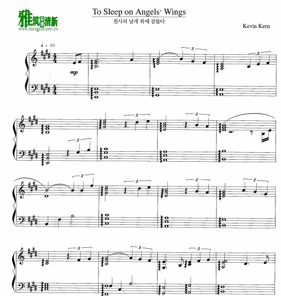 Kevin Kern - To Sleep on Angles' Wings钢琴谱