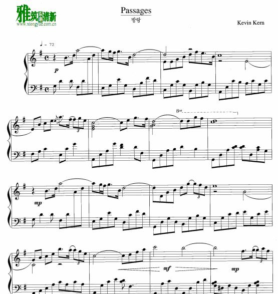 Kevin Kern - Passages钢琴谱