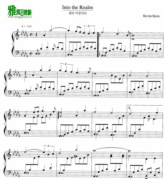Kevin Kern - Into the Realm钢琴谱