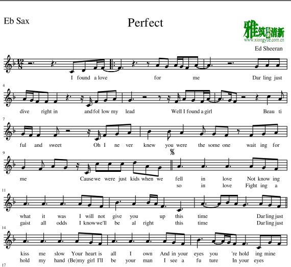 Perfect Alto萨克斯谱