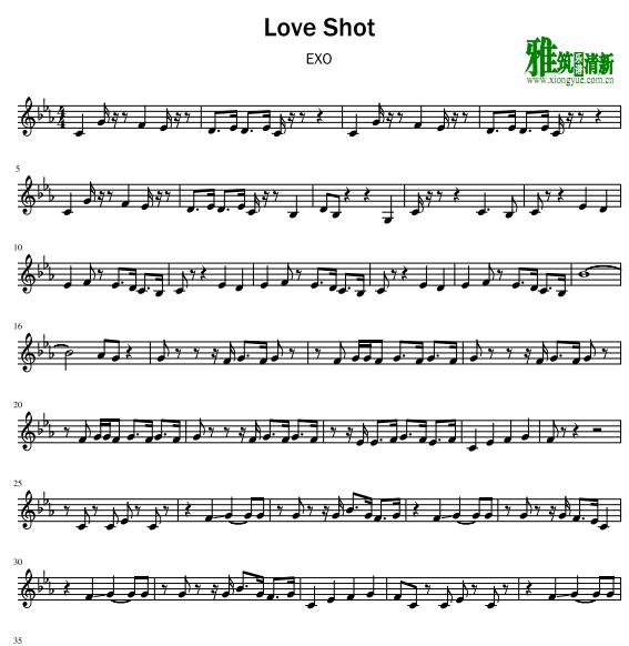 EXO - Love Shot小提琴谱