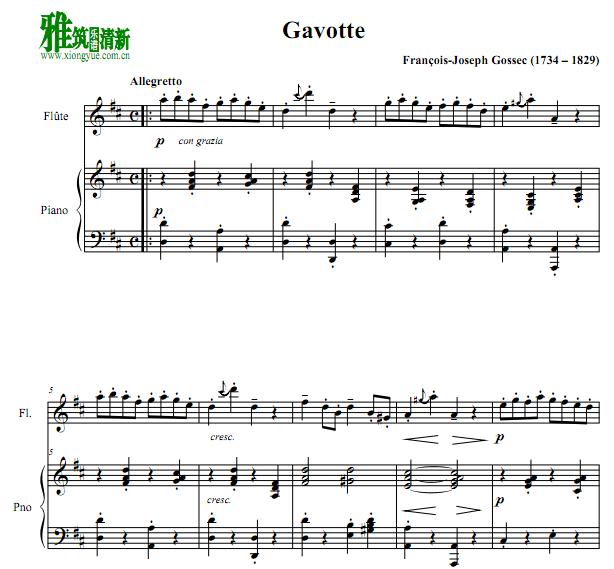 gossec gavotte Ѹٰ