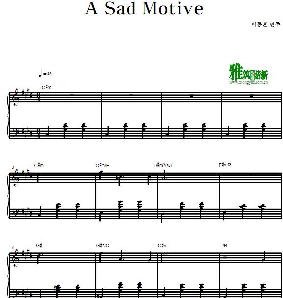 春天华尔兹 - A sad motive 钢琴谱