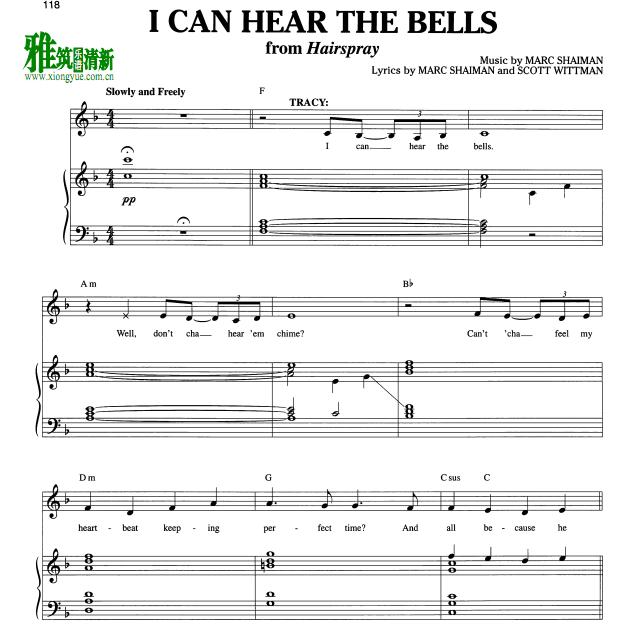 Hairspray - I Can Hear the Bells歌谱 正谱