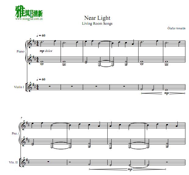 Ólafur Arnalds - Near Light总谱