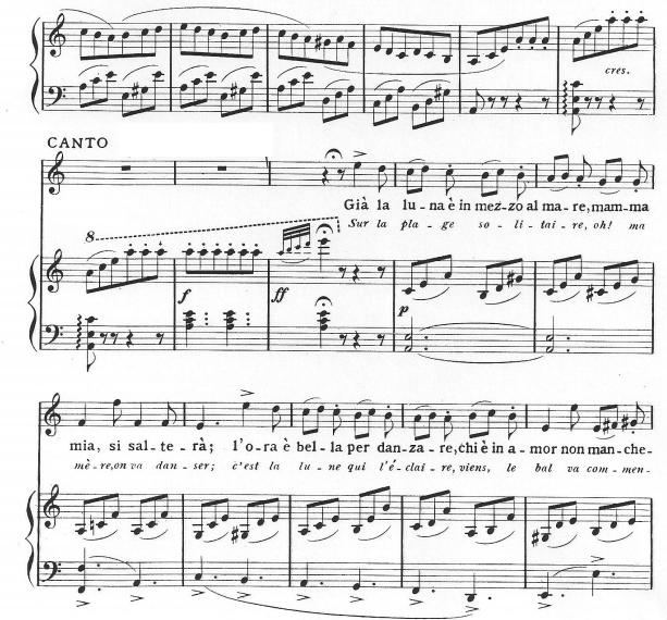 Luciano Pavarotti 帕瓦罗蒂- La danza (Rossini)正谱 钢琴伴奏谱2