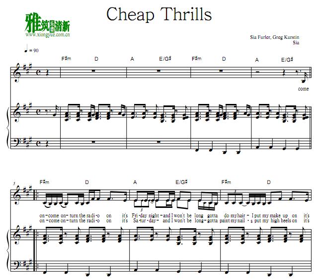 Sia - Cheap Thrills  ٰ