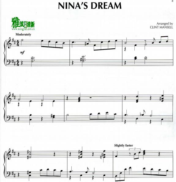 Nina's Dream钢琴谱