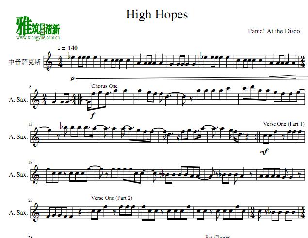 High Hopes萨克斯