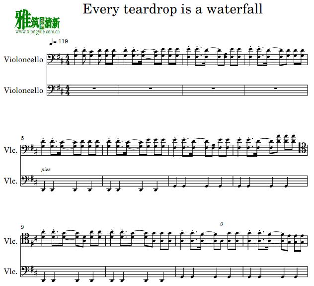 Every Teardrop Is a Waterfallٶ