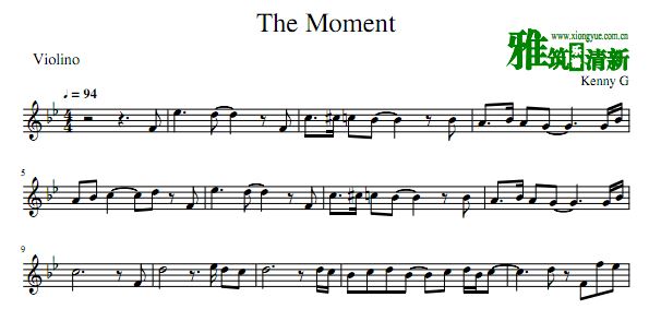 The Moment小提琴谱