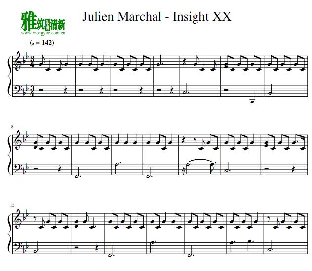 Julien Marchal - Insight XX钢琴谱