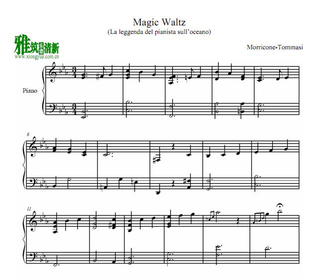 Magic waltz钢琴谱