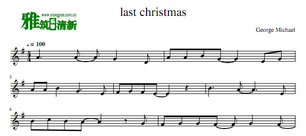 WHAM! - Last Christmas 小提琴谱