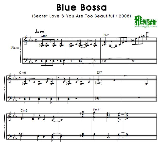 Eddie Higgins - Blue Bossa钢琴谱