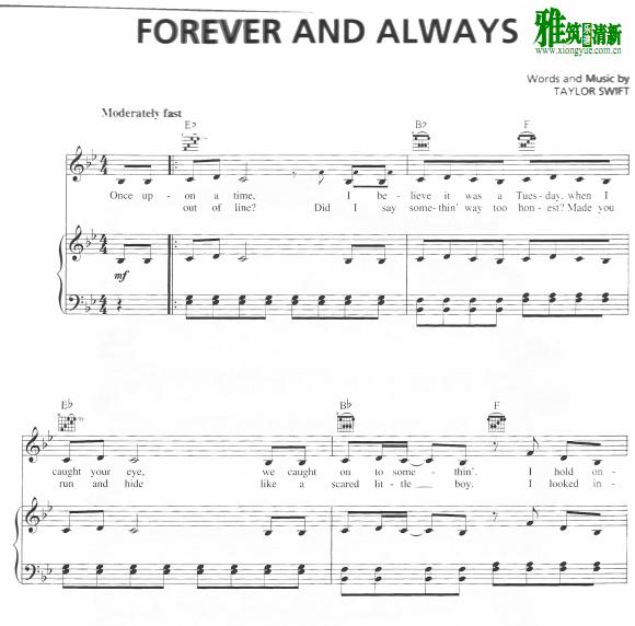 Taylor Swift - forever and always