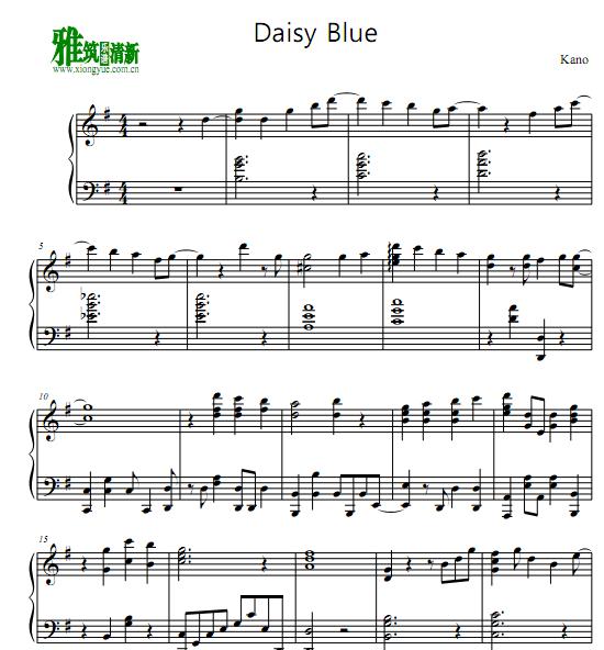 鹿乃(kano) - daisy blue钢琴谱