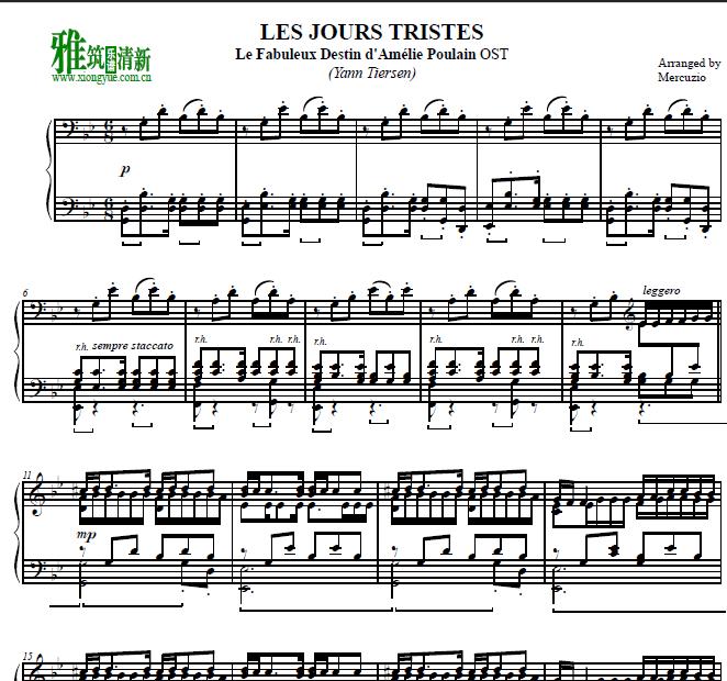 ʹYann Tiersen - Les Jours Tristes