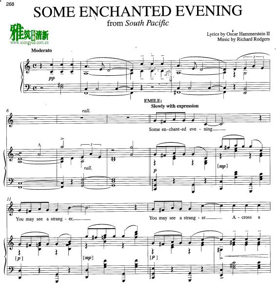 South Pacific - Some Enchanted Evening钢琴谱