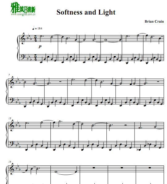 Brian Crain - Softness and Light钢琴谱