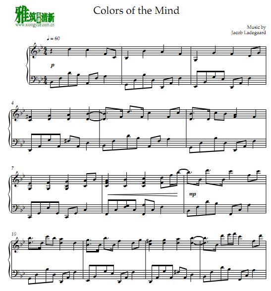 Jacobs Piano - Colors of the Mind钢琴谱