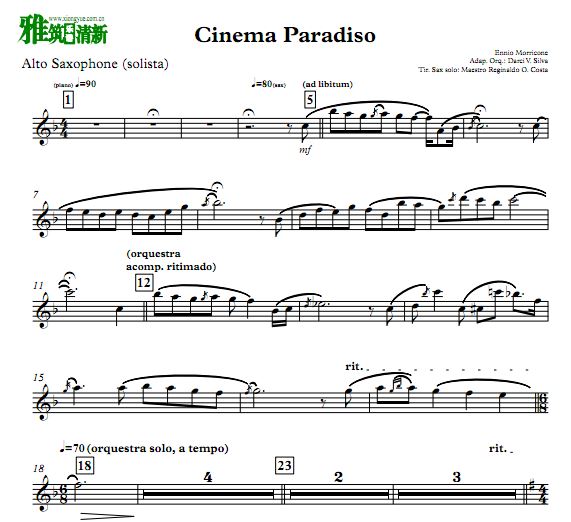 Dave Koz - Cinema Paradiso萨克斯谱