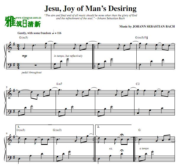 Stanton Lanier - Jesu, Joy of Man's Desiring