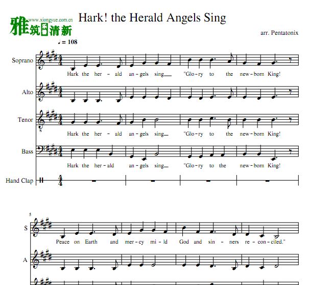 Pentatonix - Hark the Herald Angels Singϳ