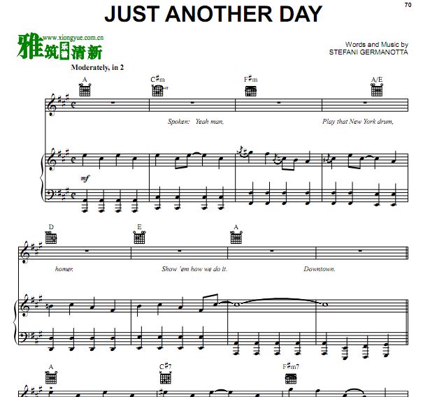 Lady Gaga - Just Another Day 