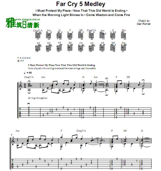 Eddie - Far Cry 5 Medley 吉他谱