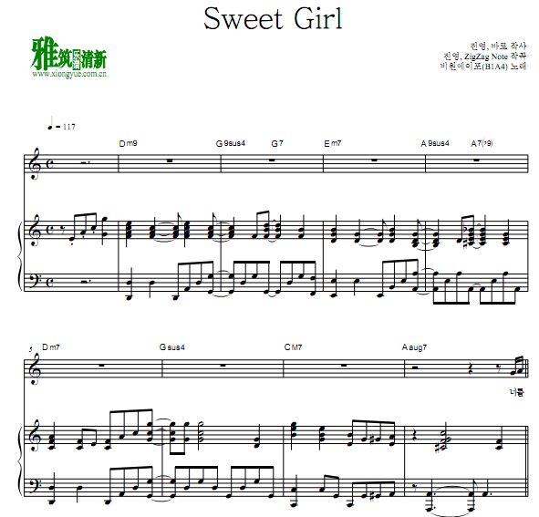 B1A4 Sweet Girl ൯