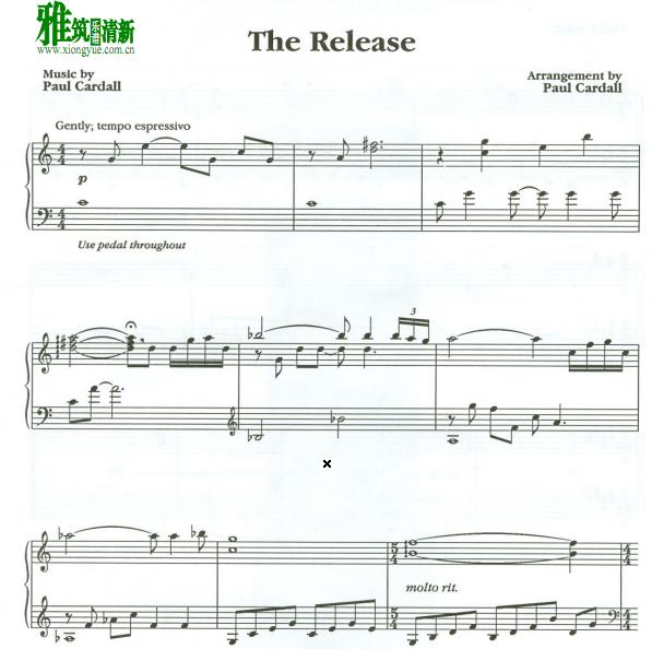Paul cardall - The Release钢琴谱