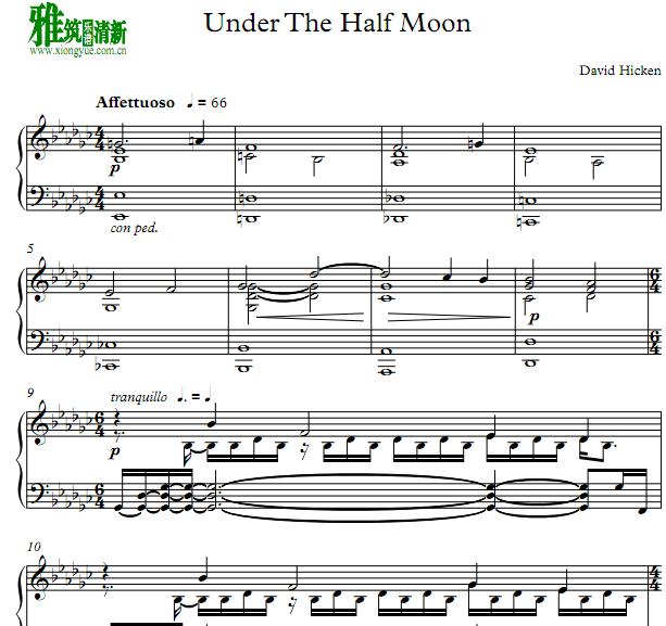 David Hicken - Under The Half Moon