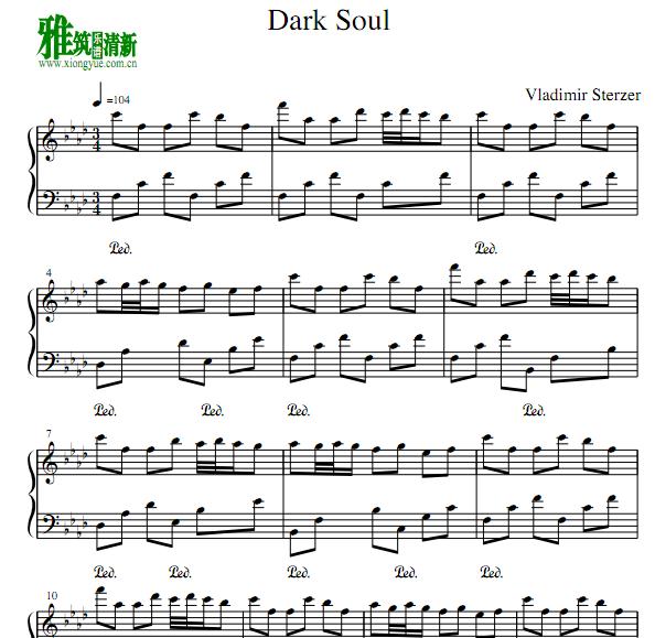 Vladimir Sterzer - Dark Soul钢琴谱