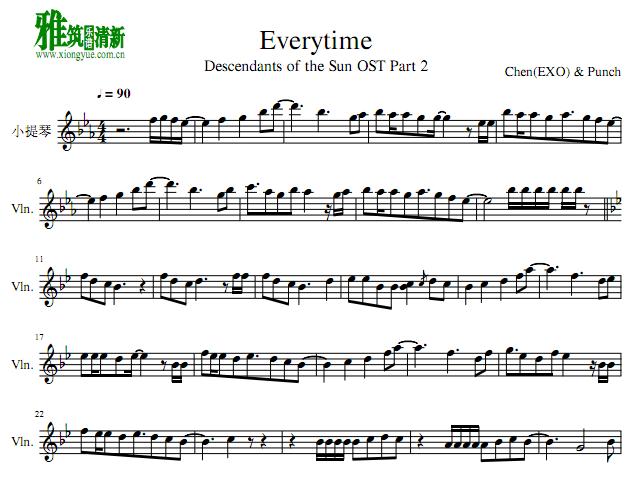time萨克斯五线谱完整,权力的游戏萨克斯谱 太阳的后裔 everytime小提琴谱