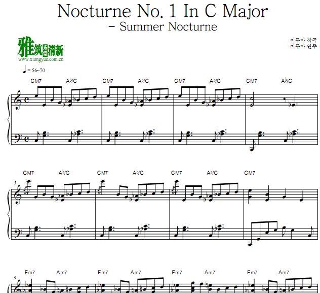  - Nocturne No.1 In C Major - Summer Nocturne