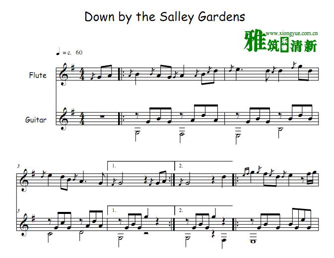 Down by the Sally Gardens Ѻ