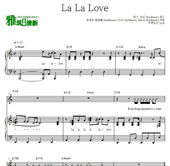 宇宙少女 La La Love 钢琴谱