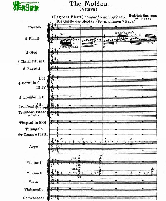Smetana 我的祖国 2 沃尔塔瓦河交响乐总谱